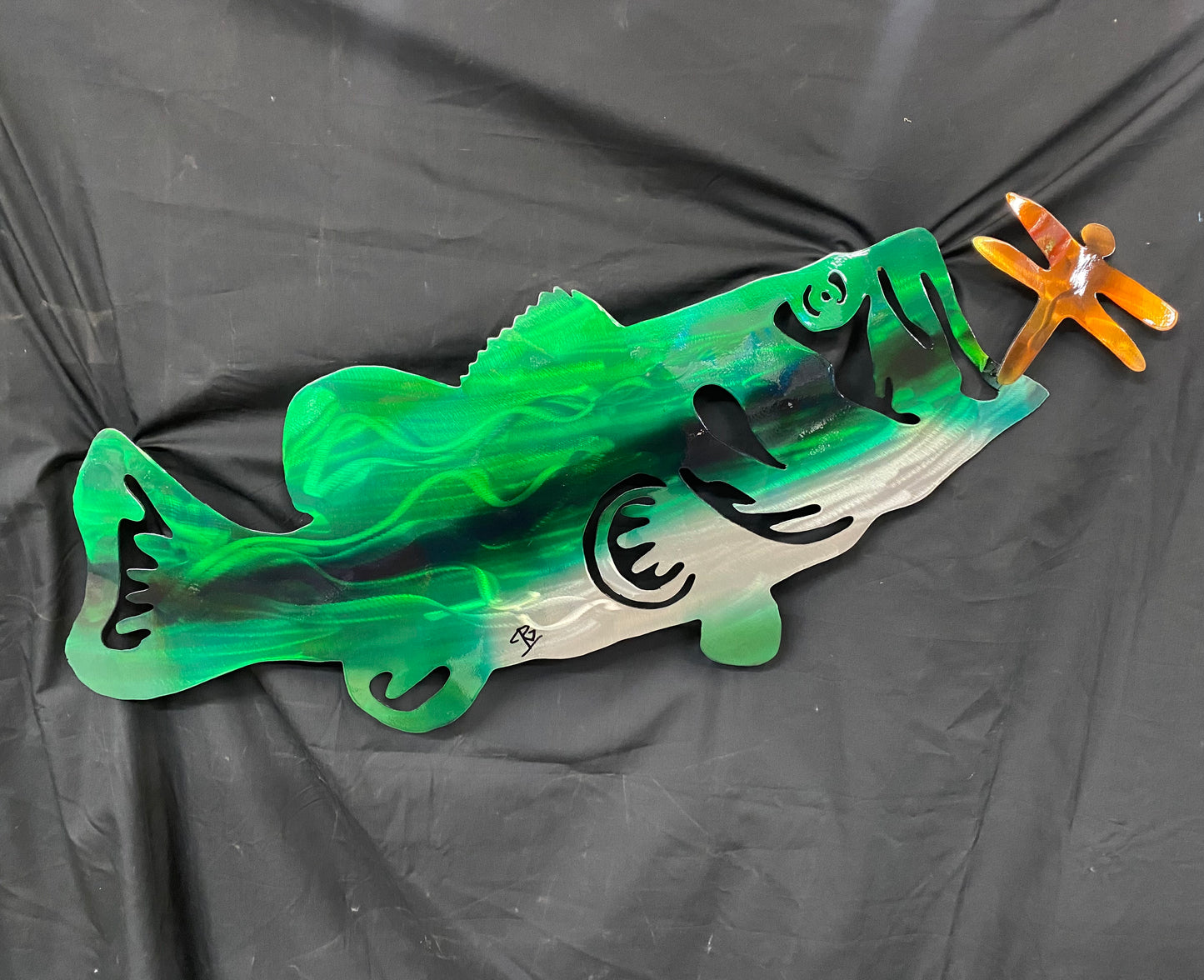 Bass Fish Art Piece (FREE SHIPPING)