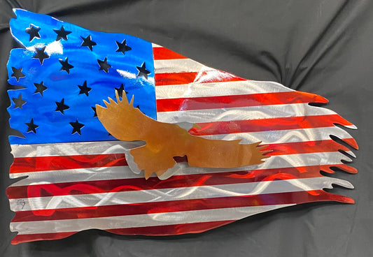 U.S.A Flag with Eagle Art Piece (FREE SHIPPING)