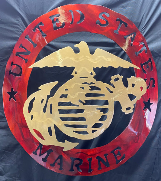 United States Marine Art Piece